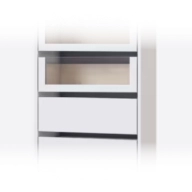 Reveal glass + solid combo drawers image